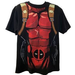 Marvel Comics Deadpool We Love Fine Graphic Black T-shirt Men's Unisex XL